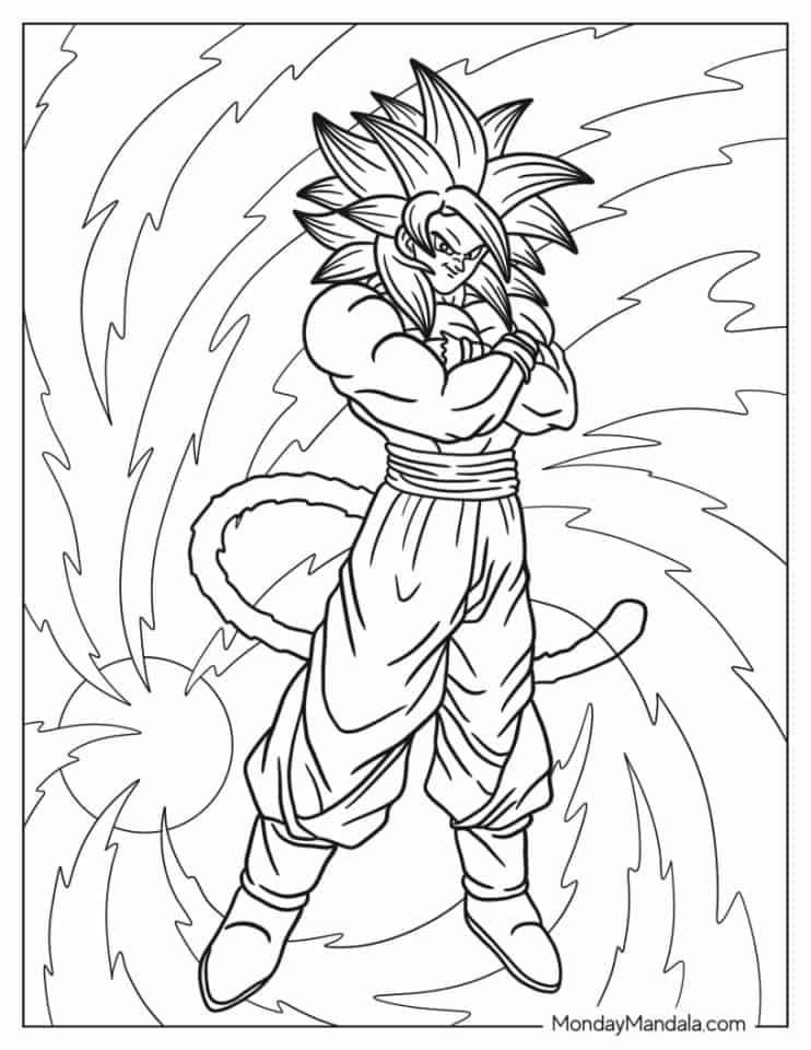 epic goku coloring pages for all ages printable jpg