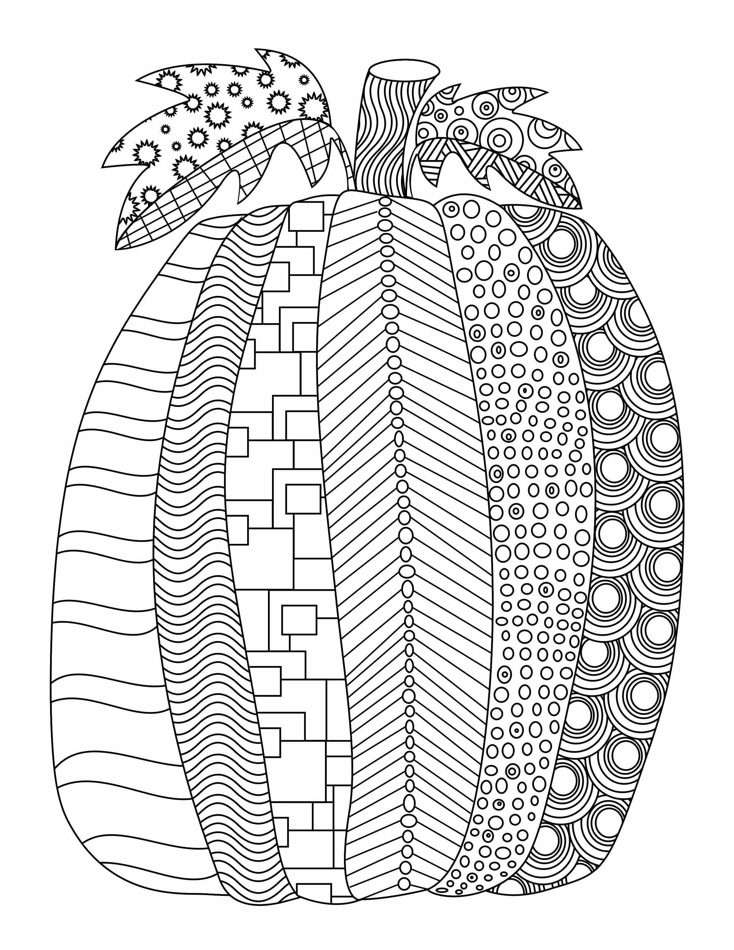 pumpkin color by number printable pages jpg