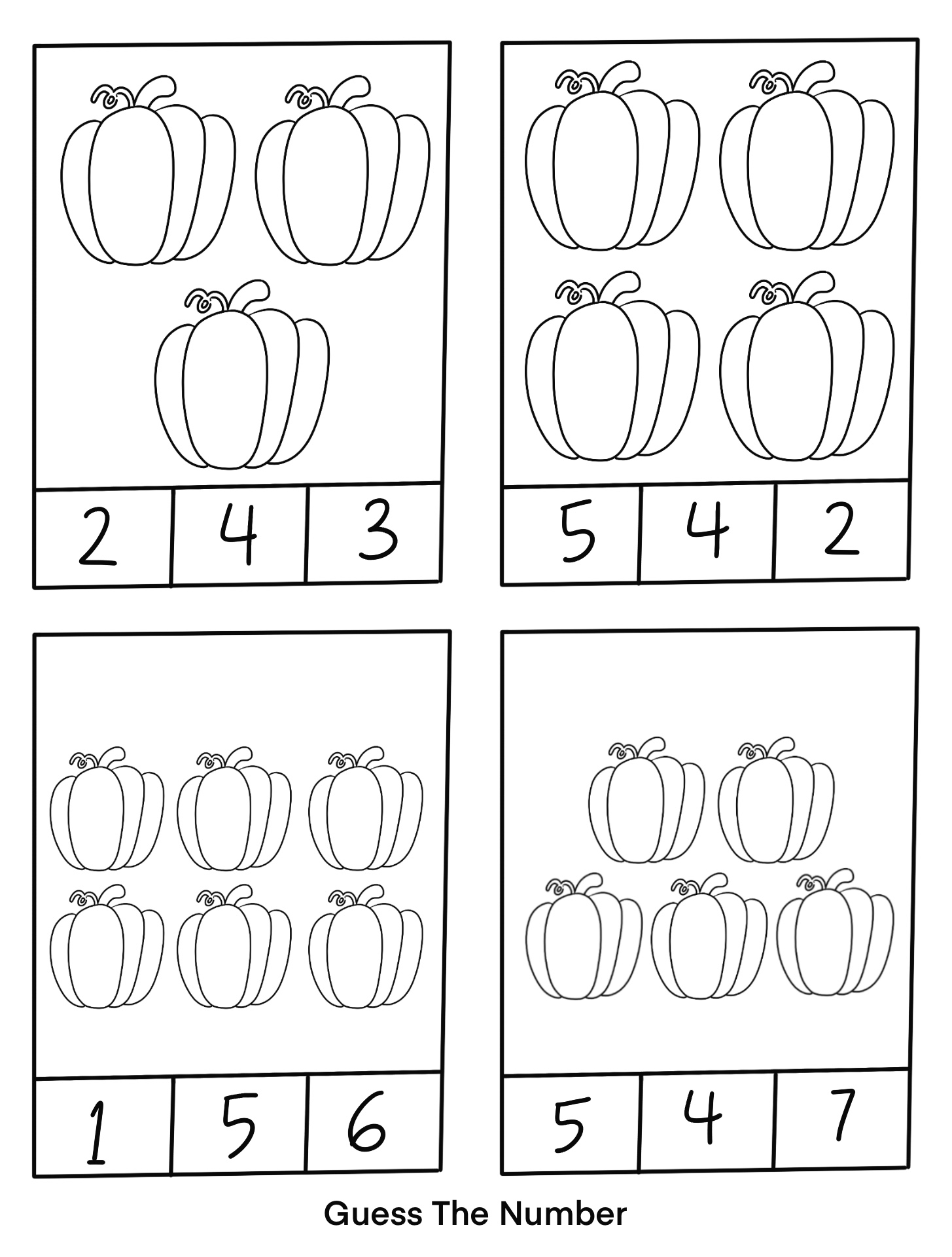 pumpkin color by number printable pages jpg