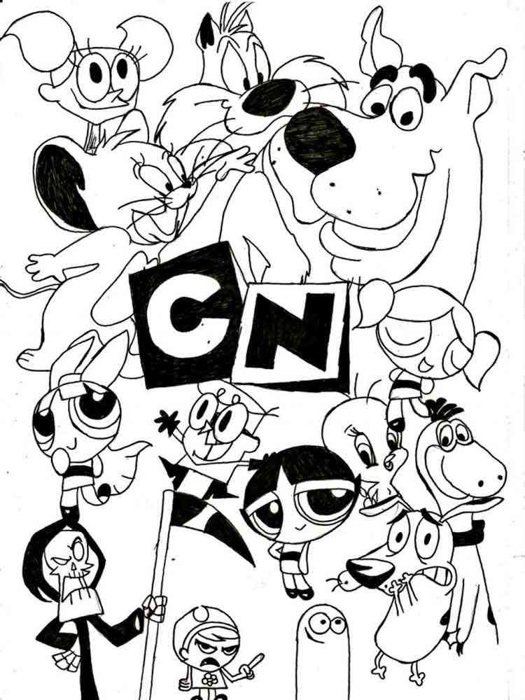 s cartoon coloring pages printable fun jpg