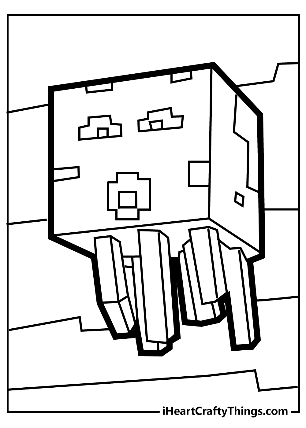 free minecraft coloring pages jpg