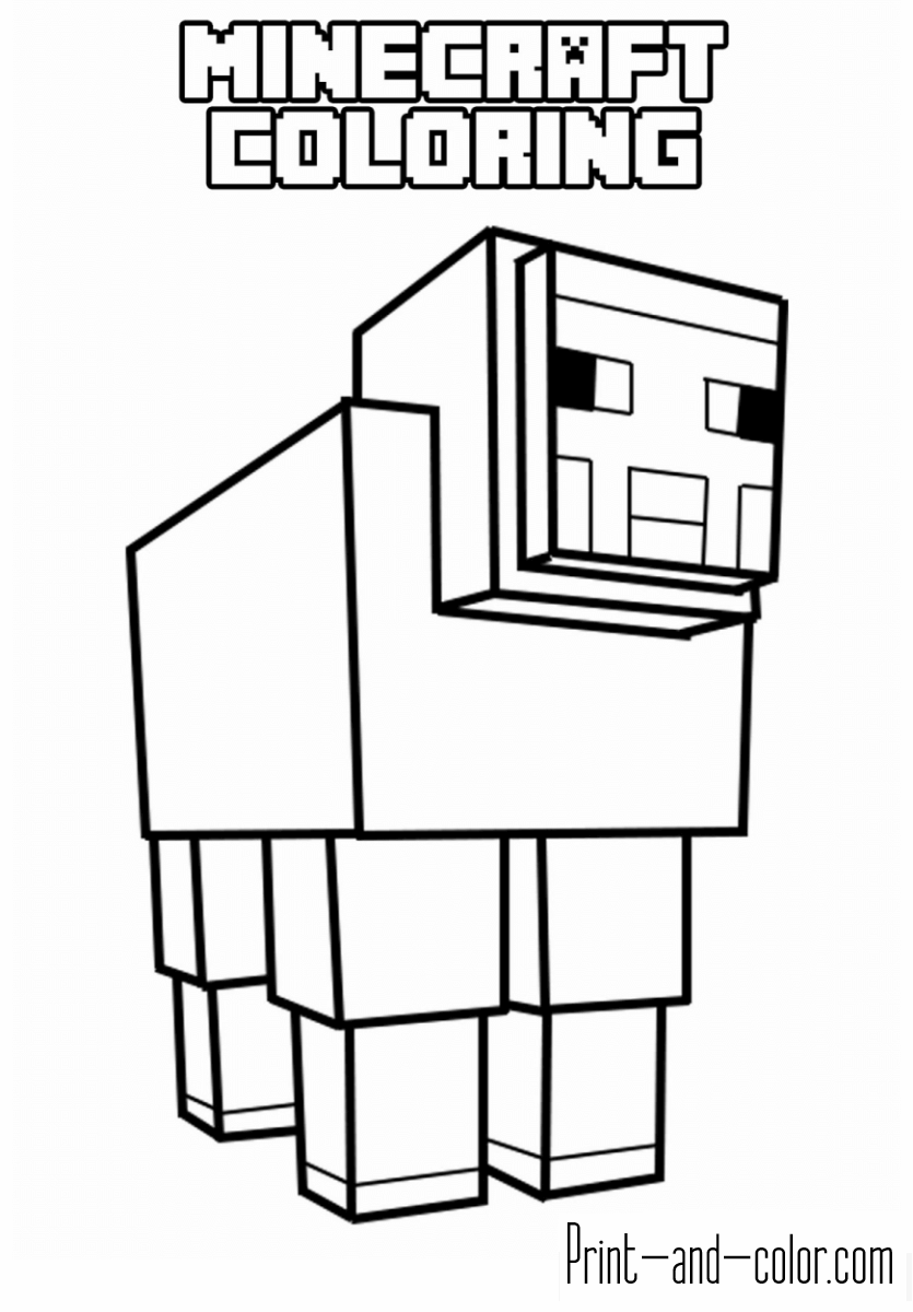 free minecraft coloring pages jpg