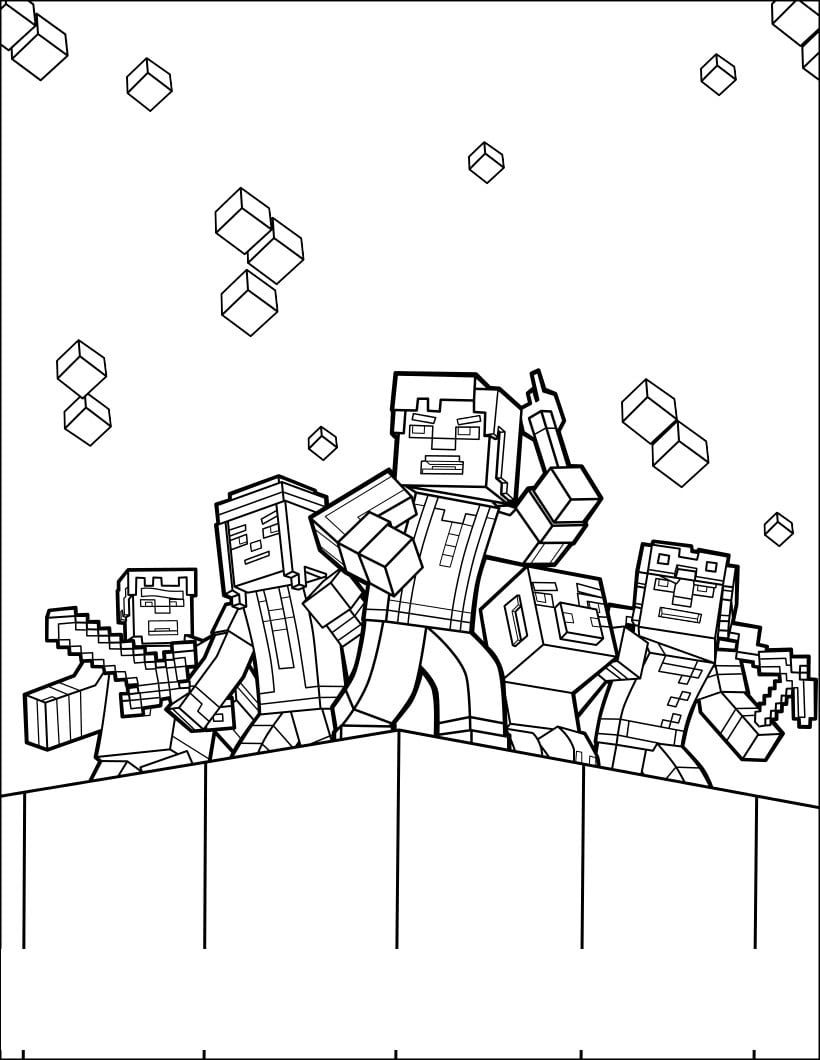 free minecraft coloring pages jpg