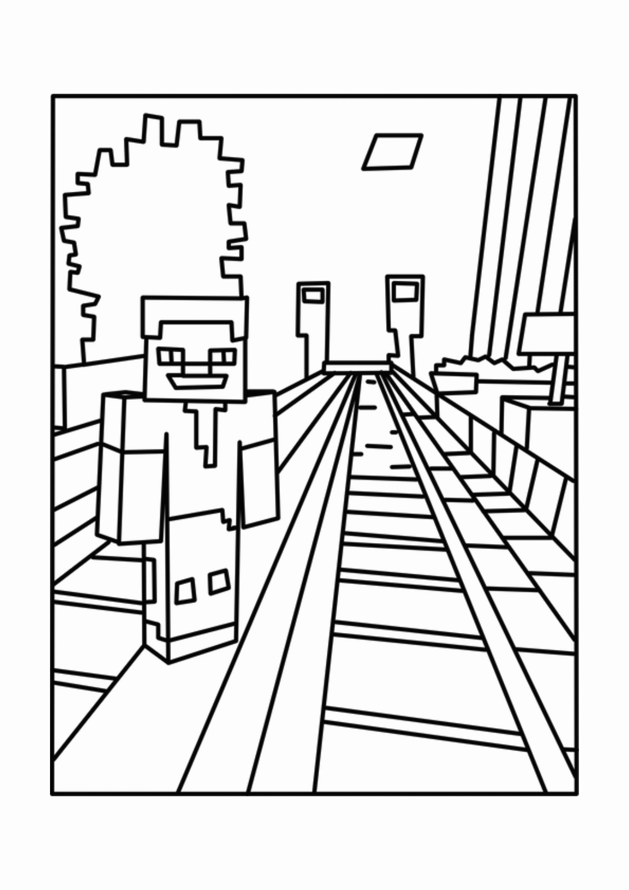 free minecraft coloring pages jpg