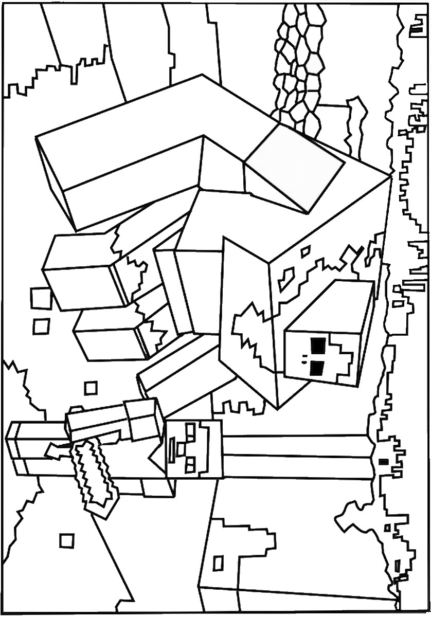 free minecraft coloring pages jpg