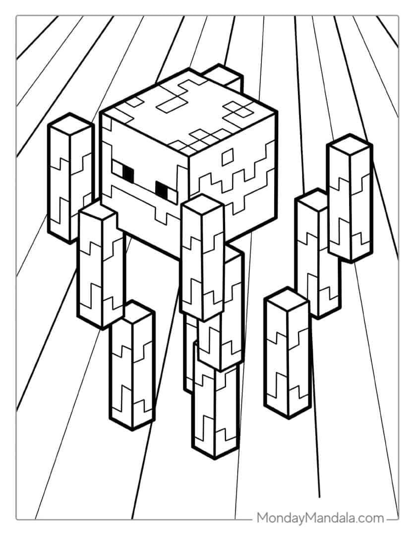 free minecraft coloring pages jpg