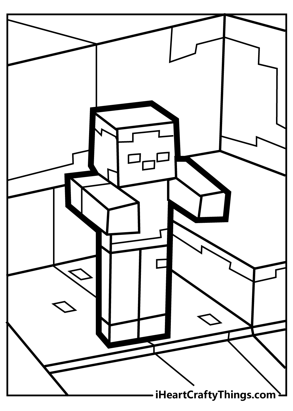 free minecraft coloring pages jpg