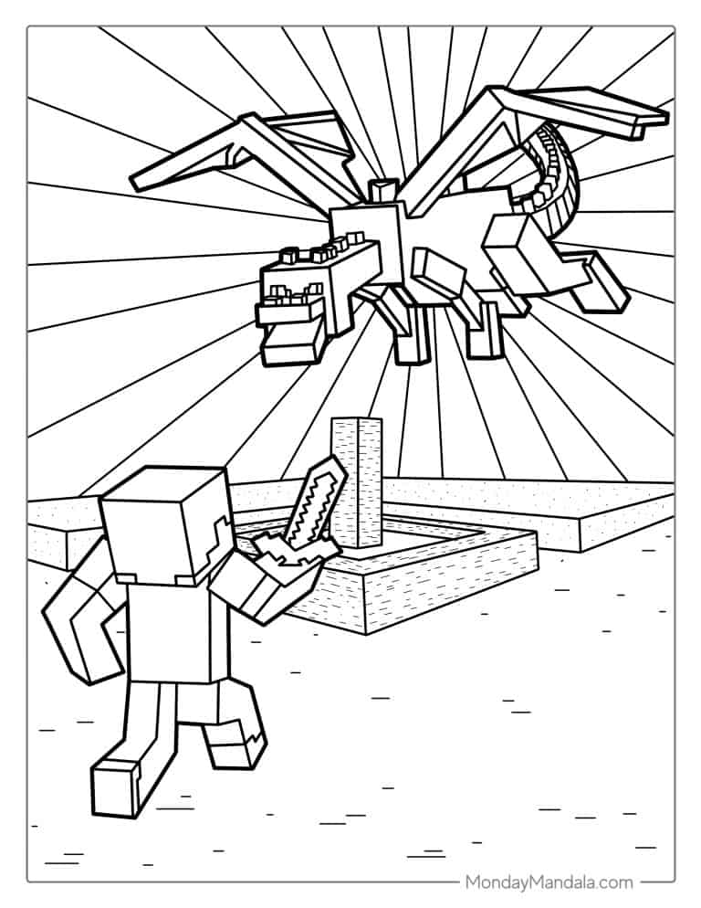 free minecraft coloring pages jpg