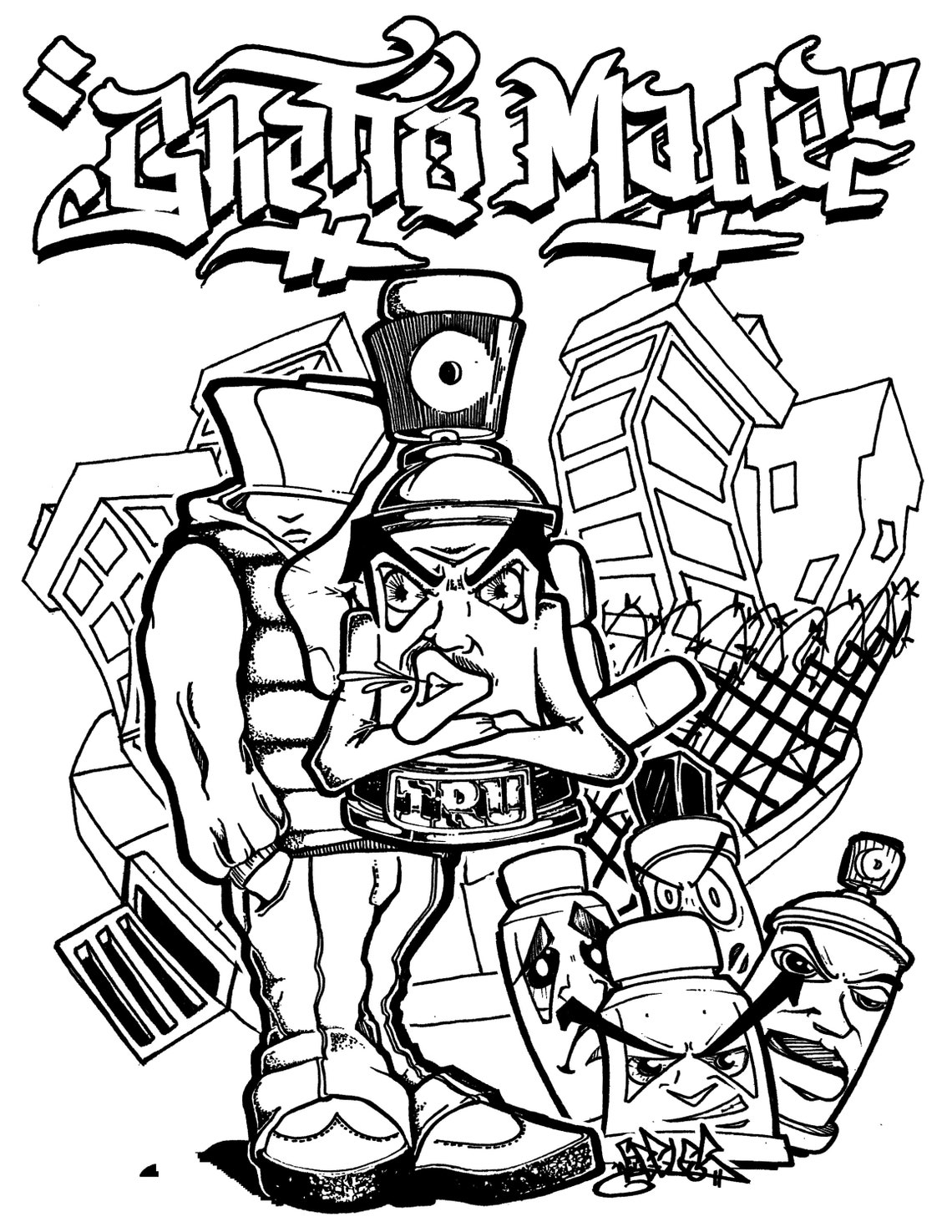 art with edge graffiti coloring pages printable jpg