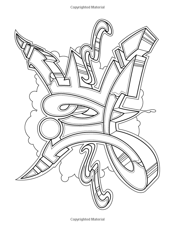 art with edge graffiti coloring pages printable jpg