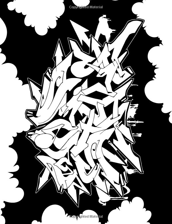 art with edge graffiti coloring pages printable jpg