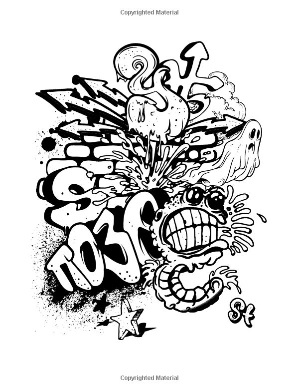 art with edge graffiti coloring pages printable jpg