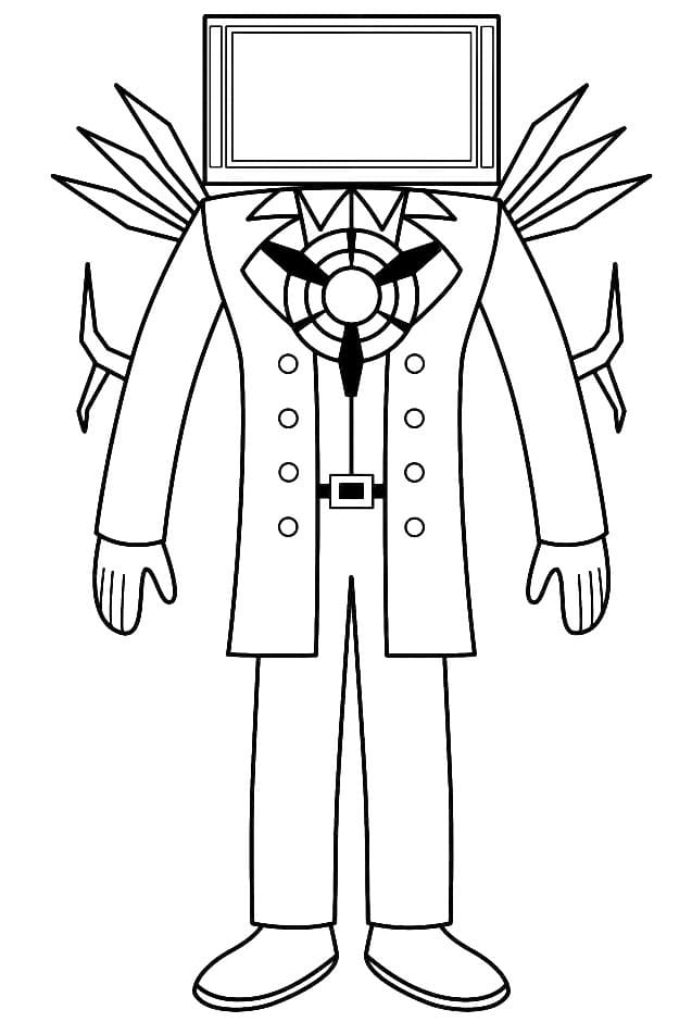 skibidi drillman coloring pages printable jpg