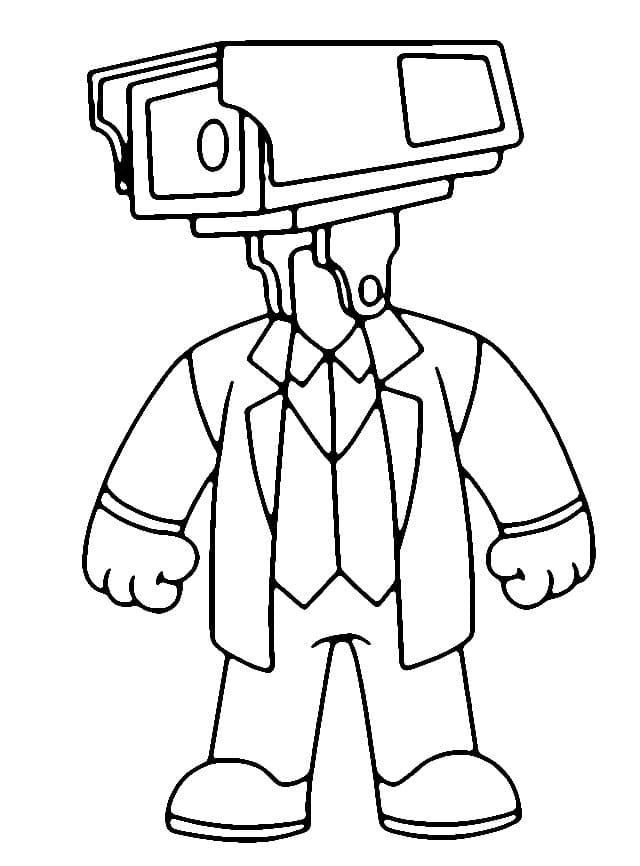 skibidi drillman coloring pages printable jpg