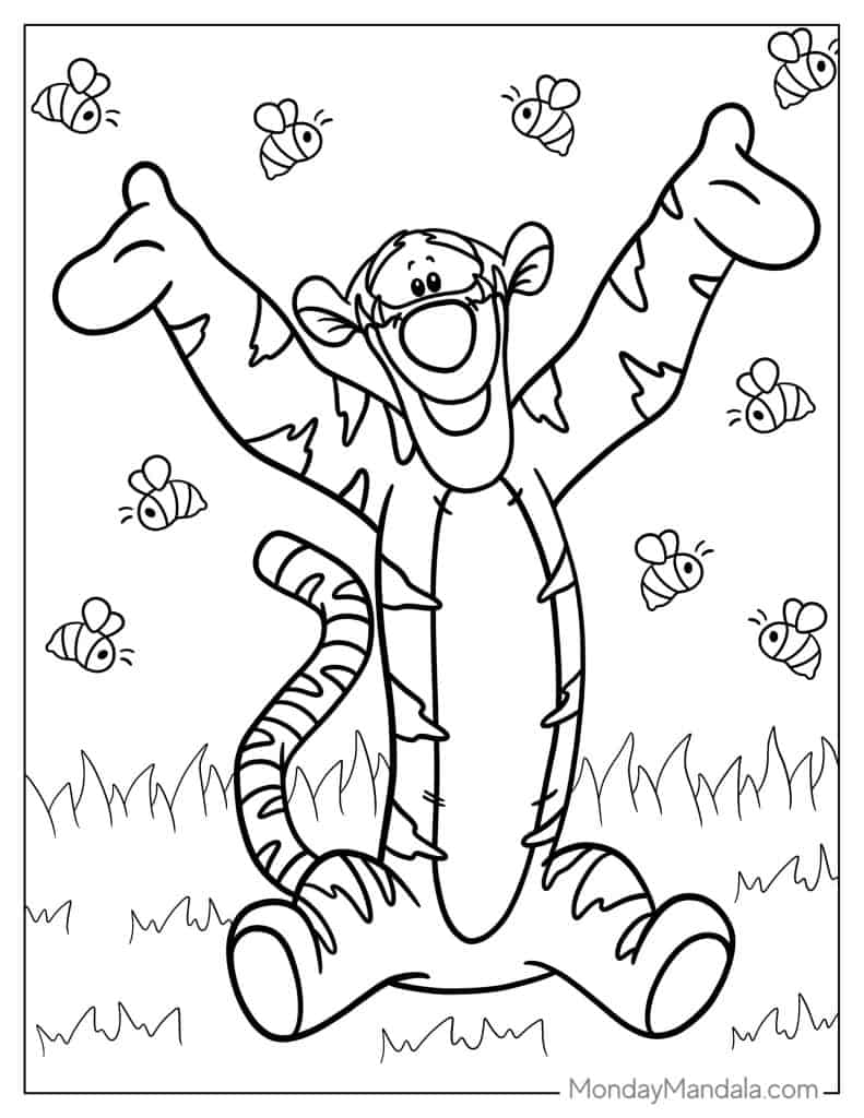 happy tigger from winnie the pooh coloring picture x jpg jpg