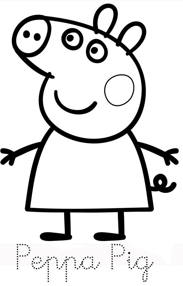 picture of peppa pig coloring page jpg jpg