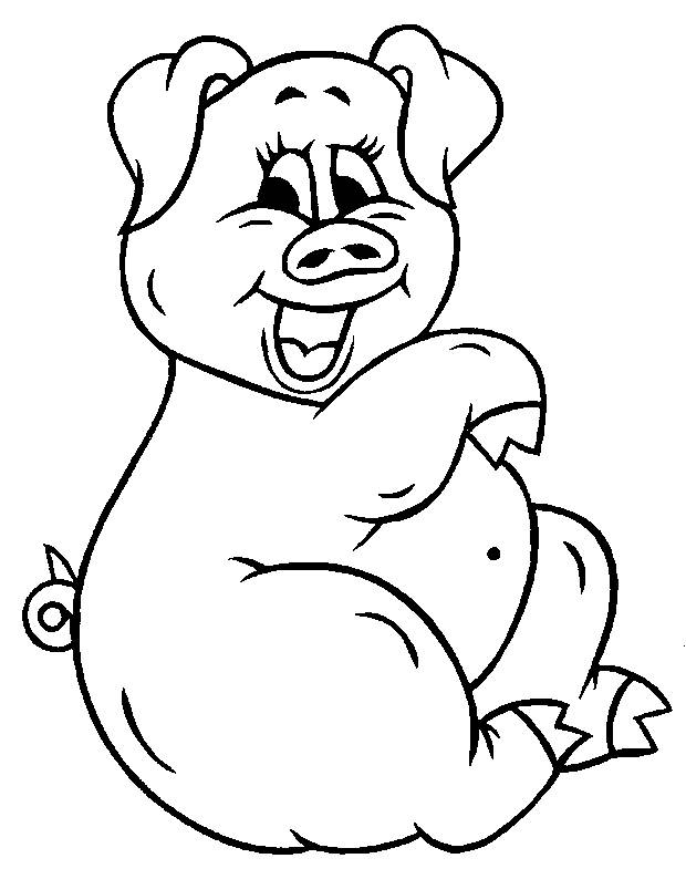 pig coloring pages cartoon jpg jpg