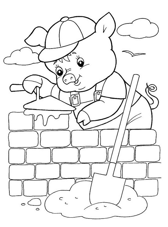 three little pigs coloring jpg jpg