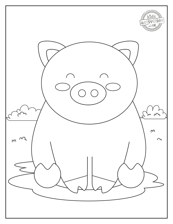 amazing cartoon pig coloring pages printable jpg