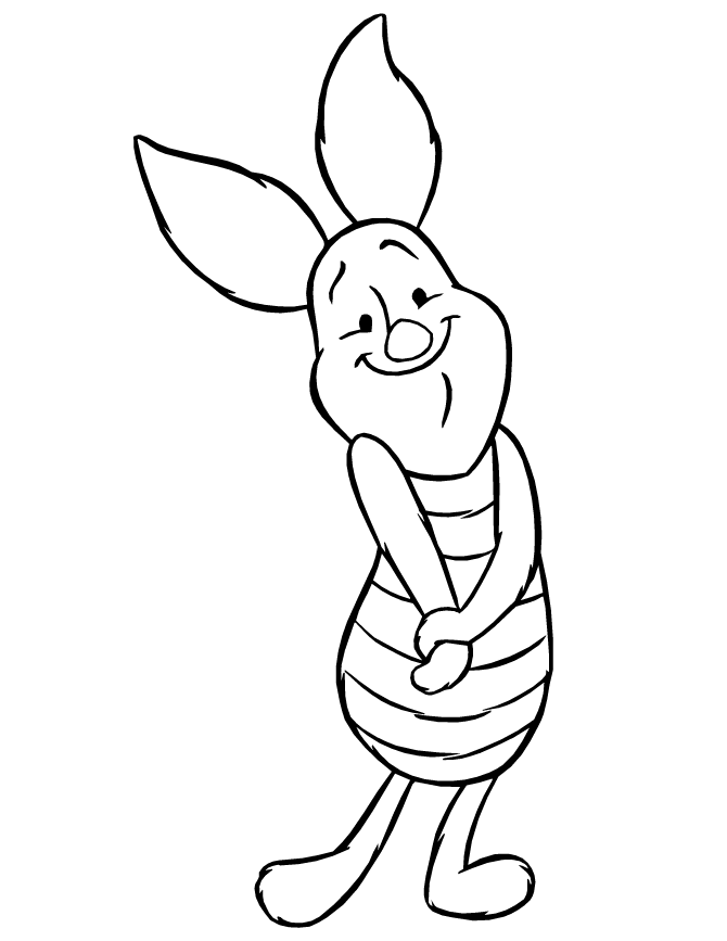 realistic piglet coloring sheets printable jpg