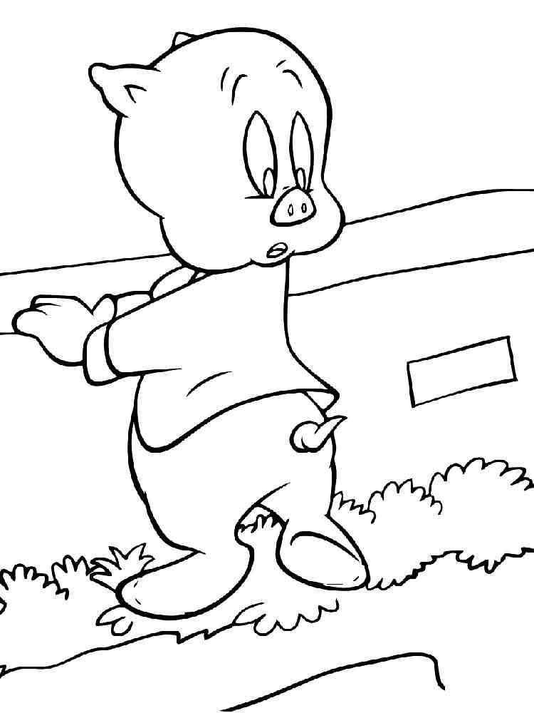 downloadable porky pig coloring pages printable jpg