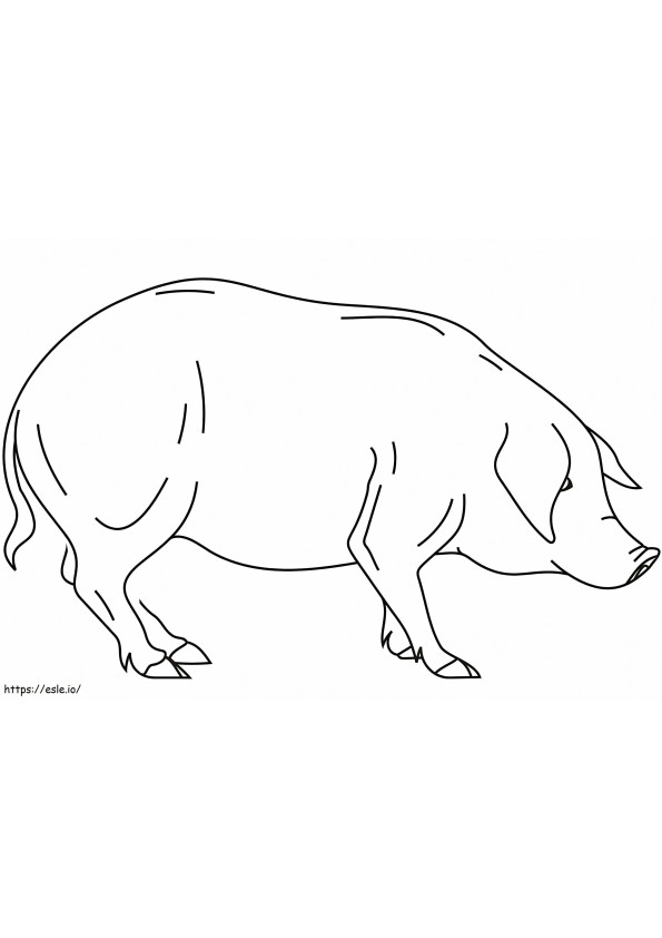 joyful cartoon pig coloring pages printable jpg