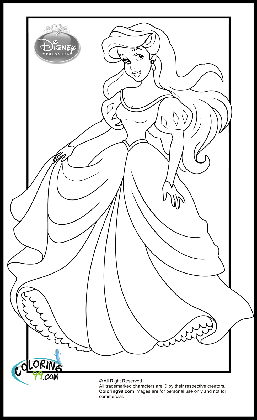 downloadable all princesses coloring pages printable jpg