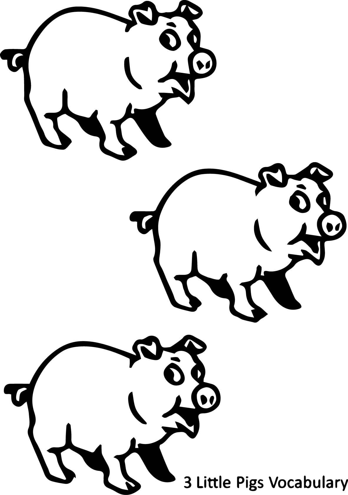 33+ Cheerful Easy Pig Coloring Pages and Drawing