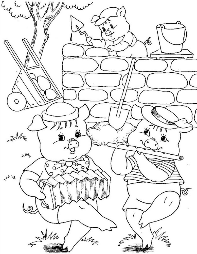 educational cartoon pig coloring pages printable jpg