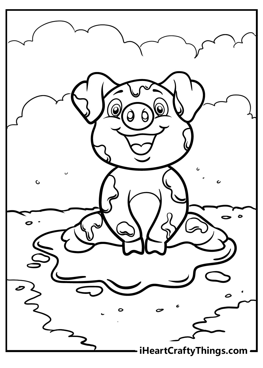 whimsical cartoon pig coloring pages printable jpg