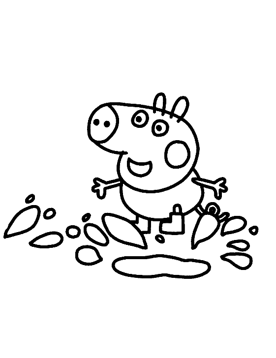 lovely cartoon pig coloring pages printable jpg