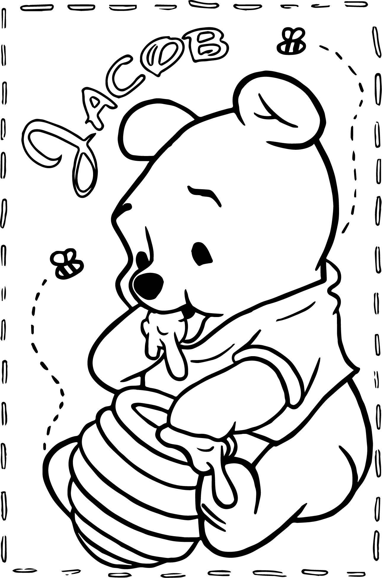 42+ Creative Baby Winnie Pooh Coloring Pages Printable Sheets