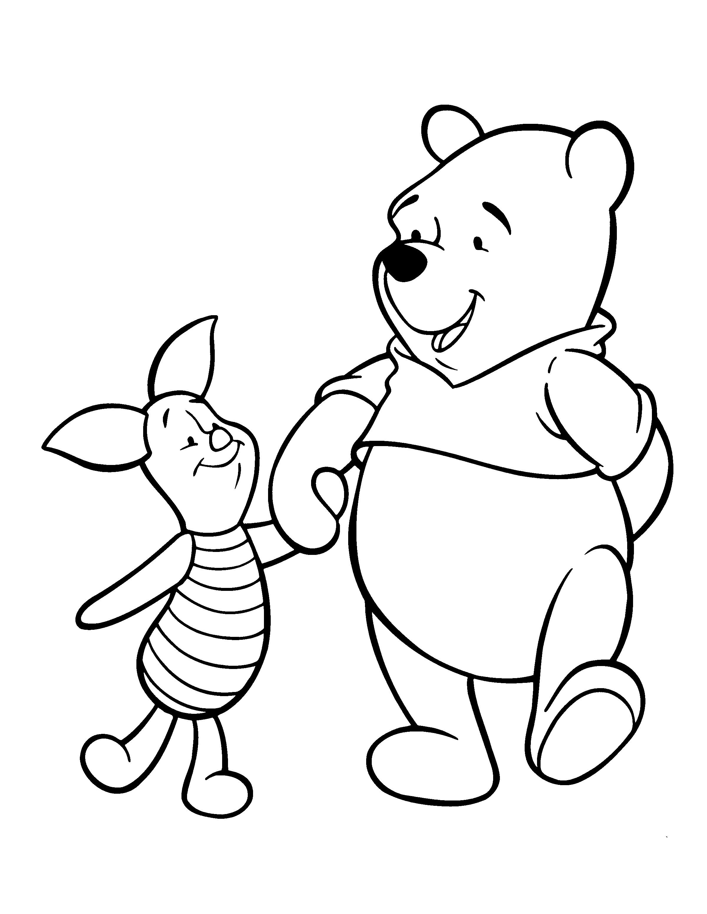 50+ Unique Baby Pooh Bear Coloring Pages Realistic