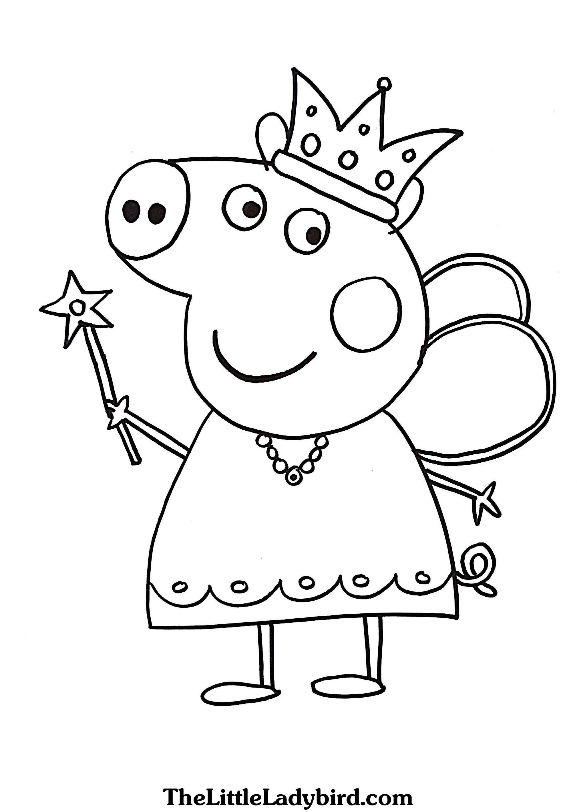 detailed cartoon pig coloring pages printable jpg