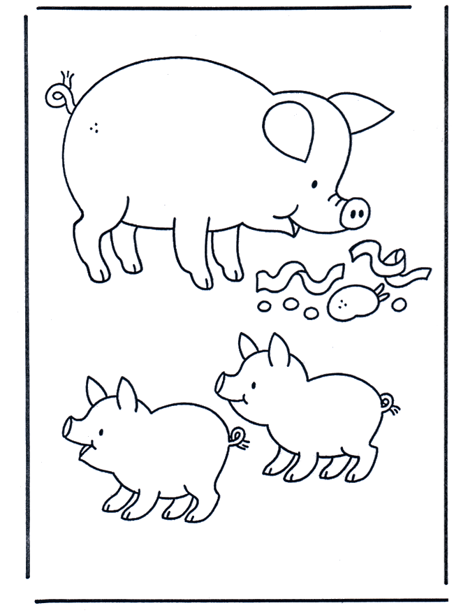 the best pig coloring pictures printable jpg