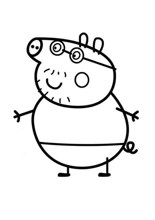 aesthetic cartoon pig coloring pages printable jpg