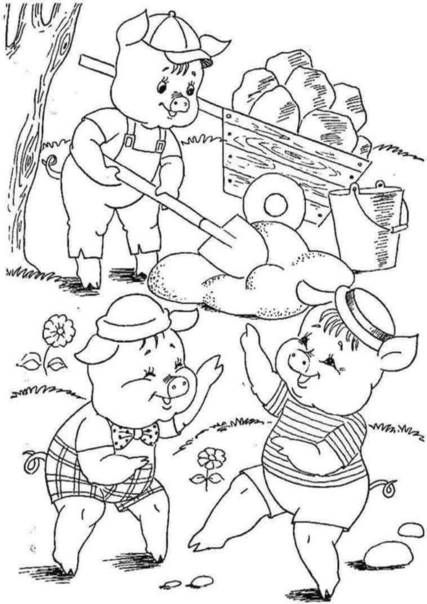 31+ Trendy Easy Pig Coloring Pages Free Printable