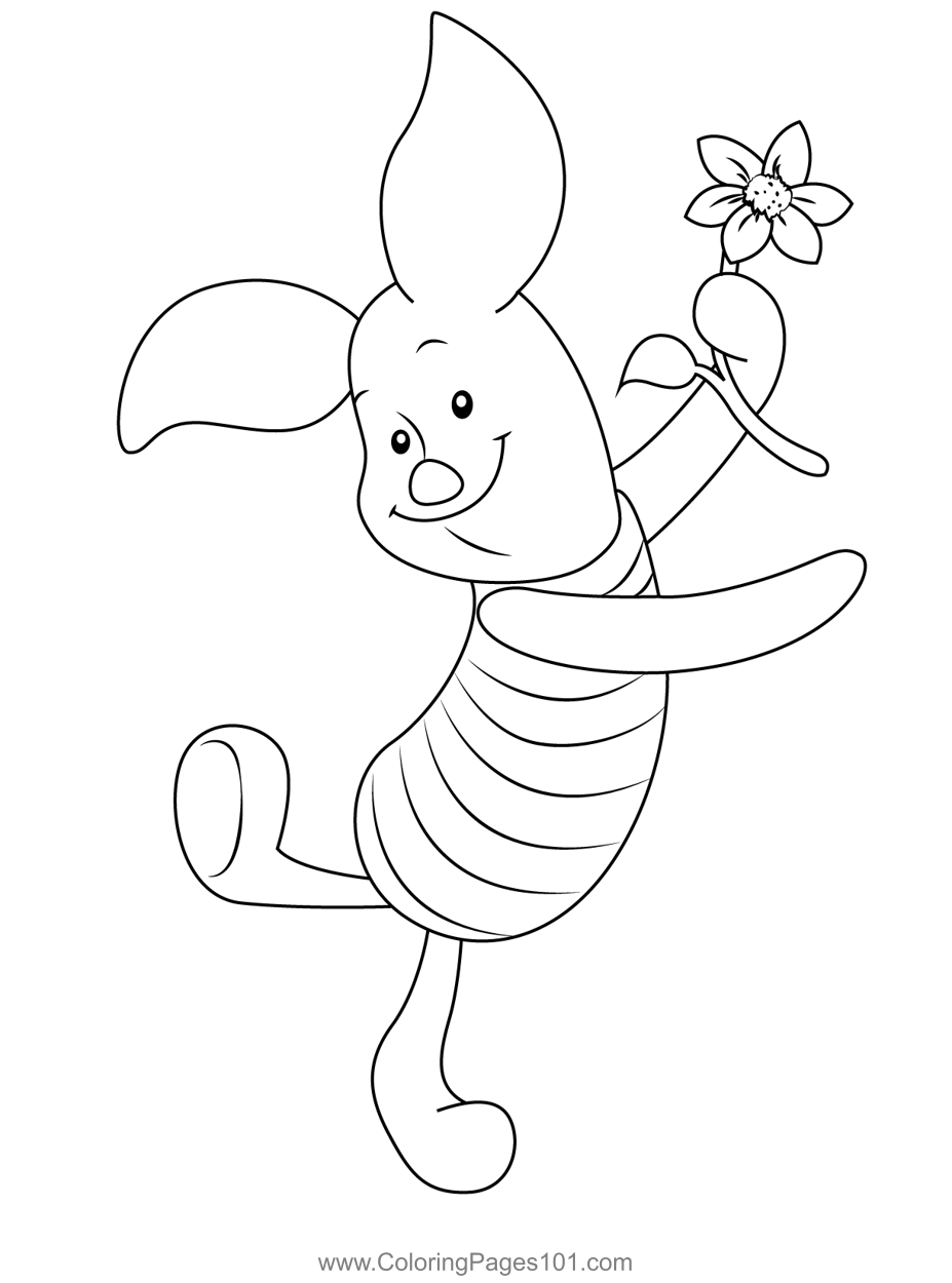 joyful piglet printable coloring pages printable jpg