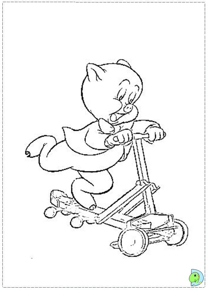 new porky pig coloring pages printable jpg