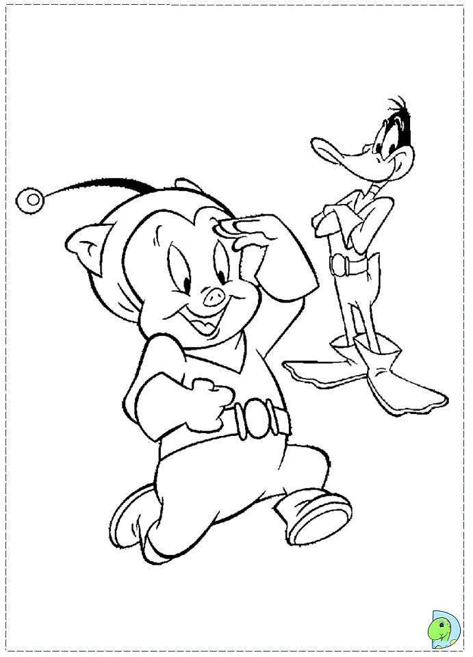 realistic porky pig coloring pages printable jpg