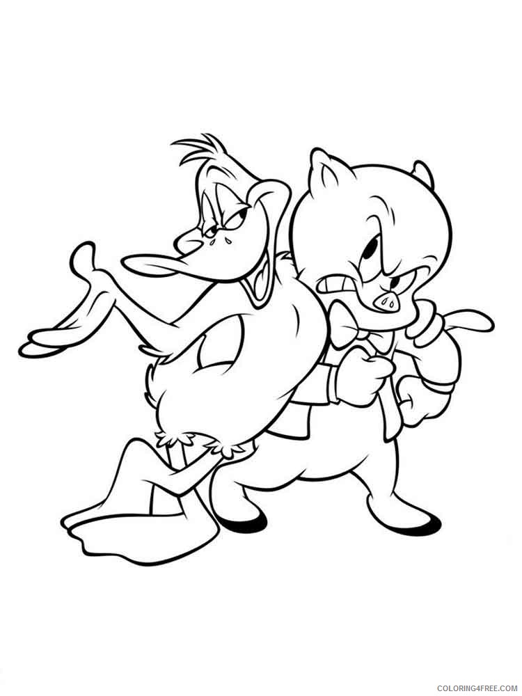 entertaining porky pig coloring pages printable jpg