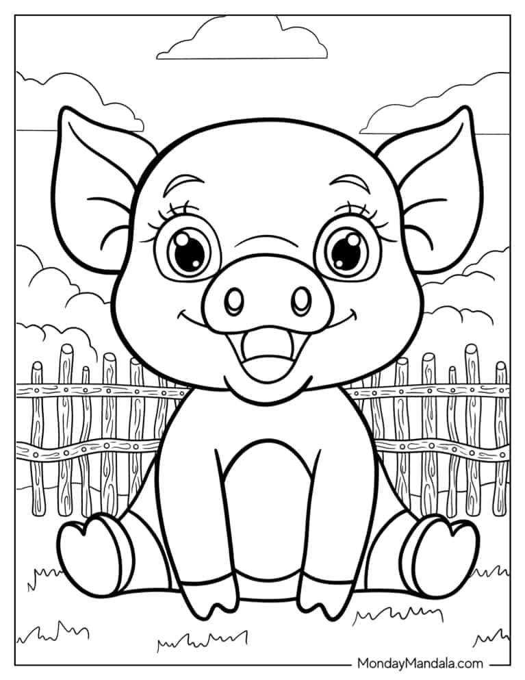 top cartoon pig coloring pages printable jpg