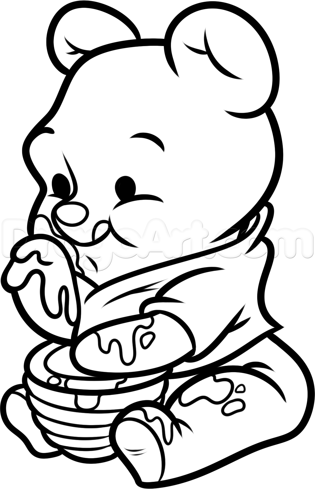 42+ Adorable Baby Pooh Bear Coloring Pages PDF Printable