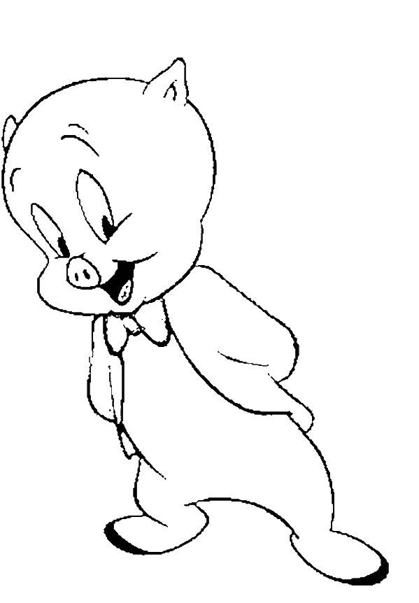 top porky pig coloring pages printable jpg