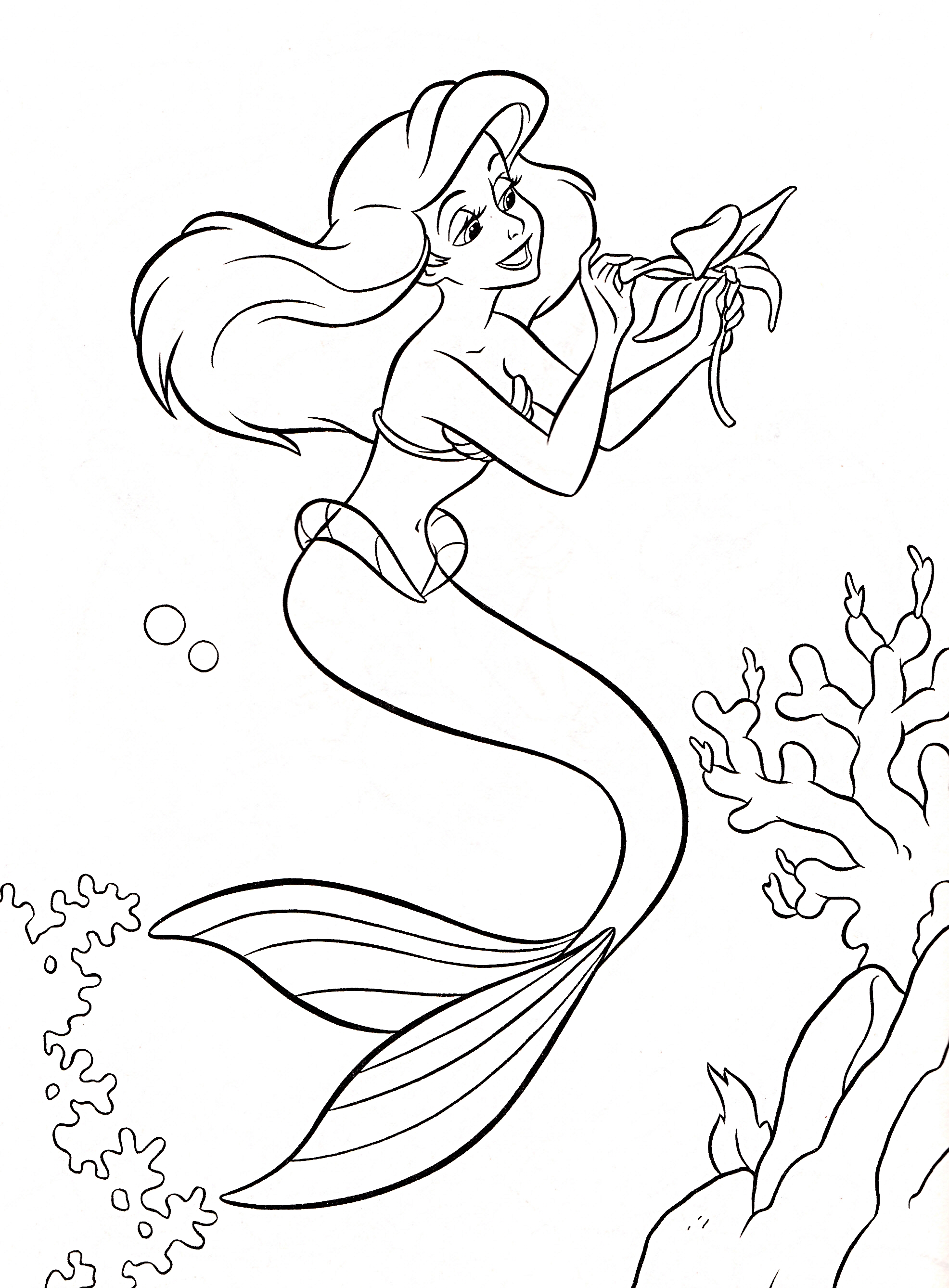 whimsical princess drawing for coloring printable jpg