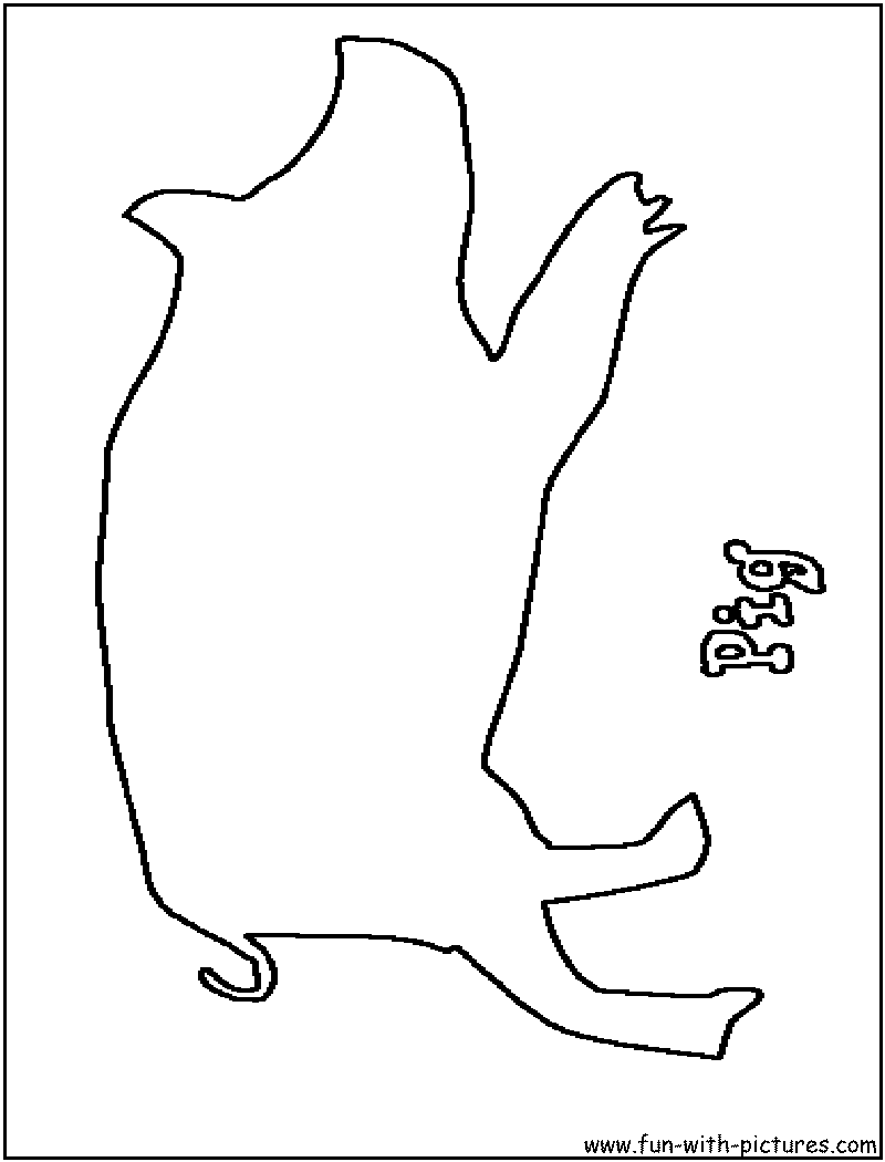 detailed simple pig coloring pages printable jpg