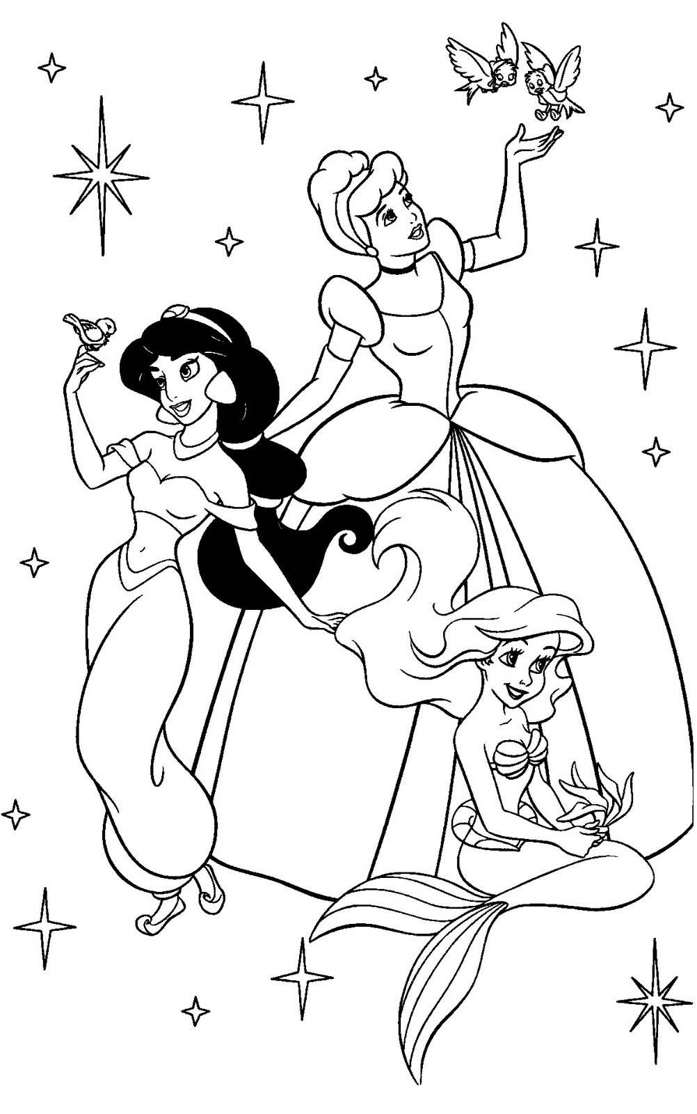 new all princesses coloring pages printable jpg