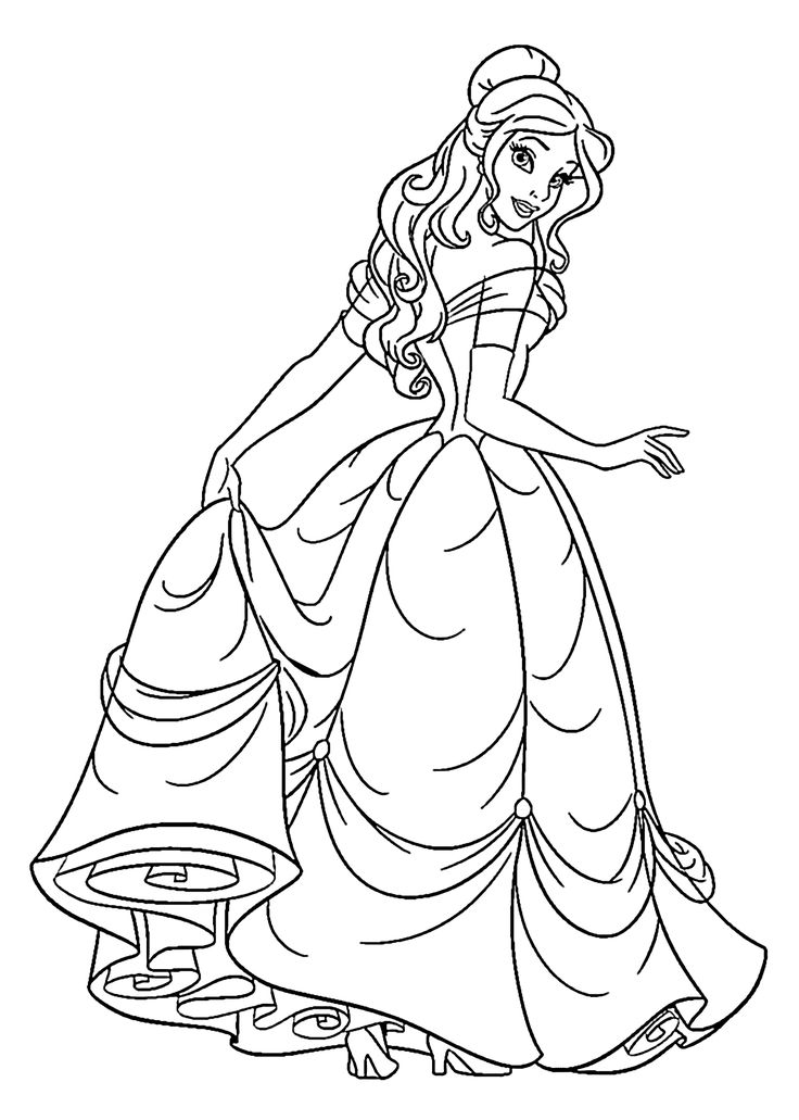 new all princesses coloring pages printable jpg