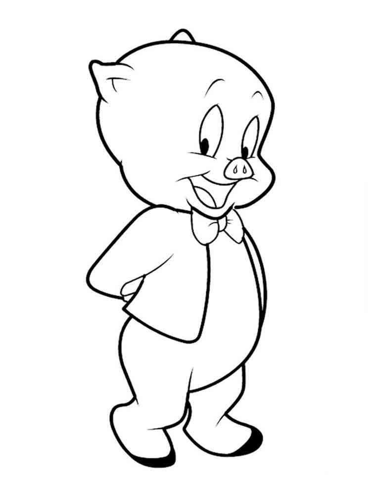 adorable cartoon pig coloring pages printable jpg