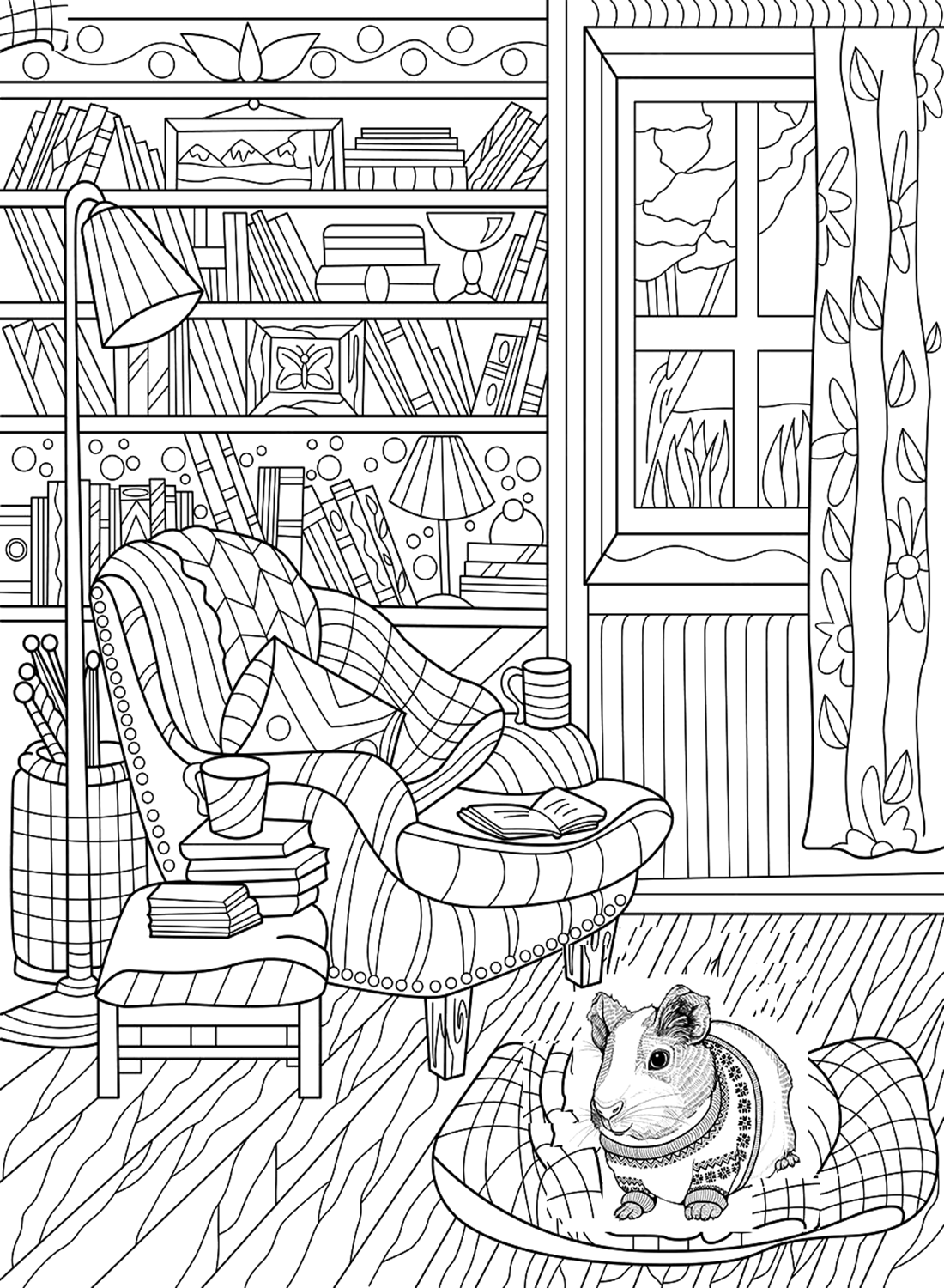 30+ Happy Christmas Pig Coloring Pages Detailed